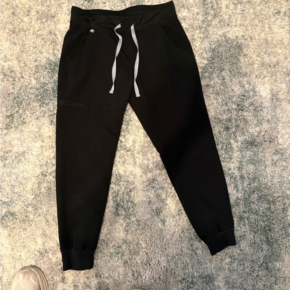 Figs Technical Collection Black Scrub Joggers